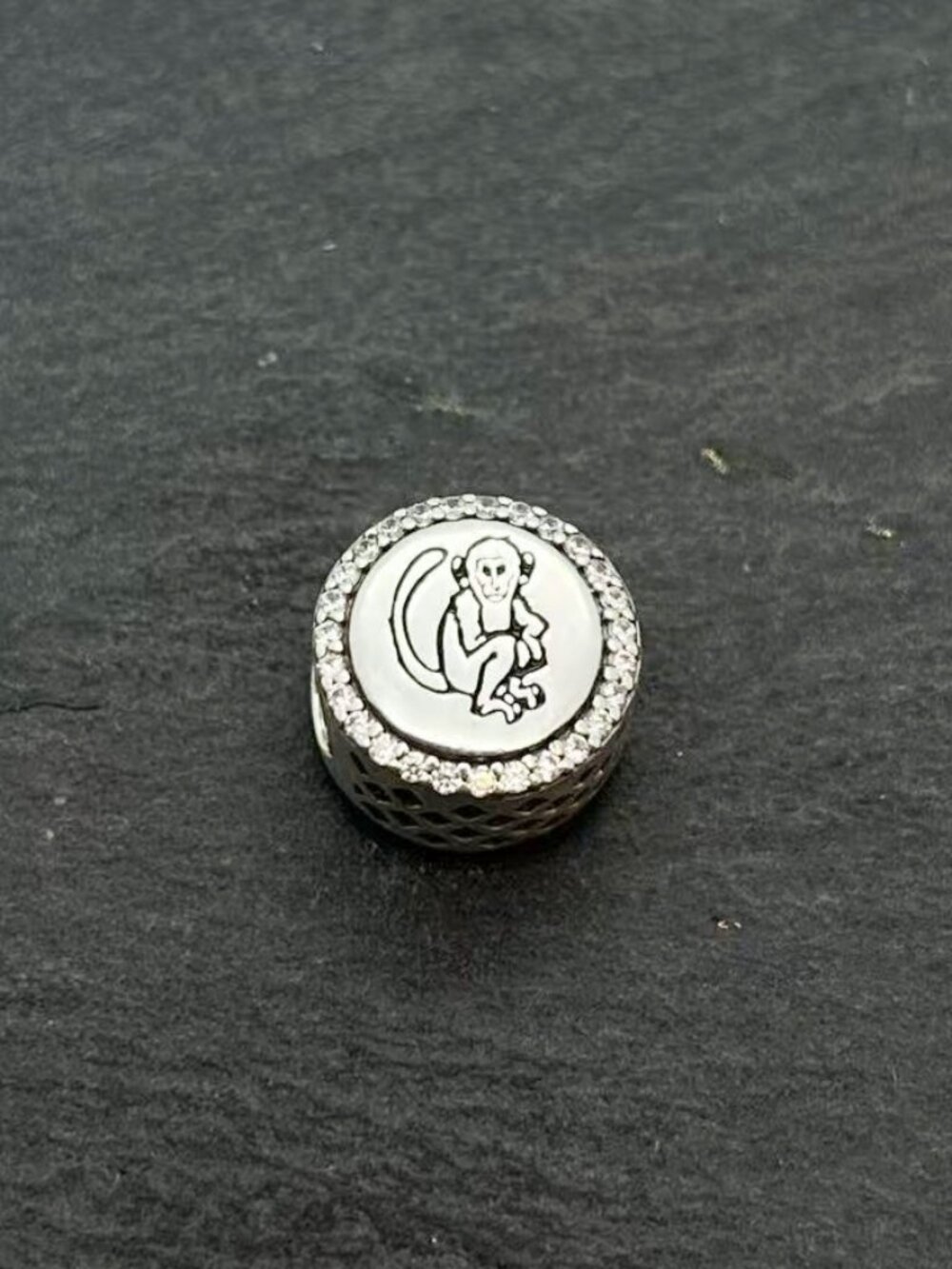 Pandora Saint Kitts and Nevis Monkey Charm Sterling Silver Bead Charm Jewelry